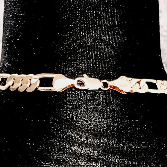 CHUNKY FIGARO CHAIN GOLD PLATED (11.3mm) UNISEX - Picture 5 of 9